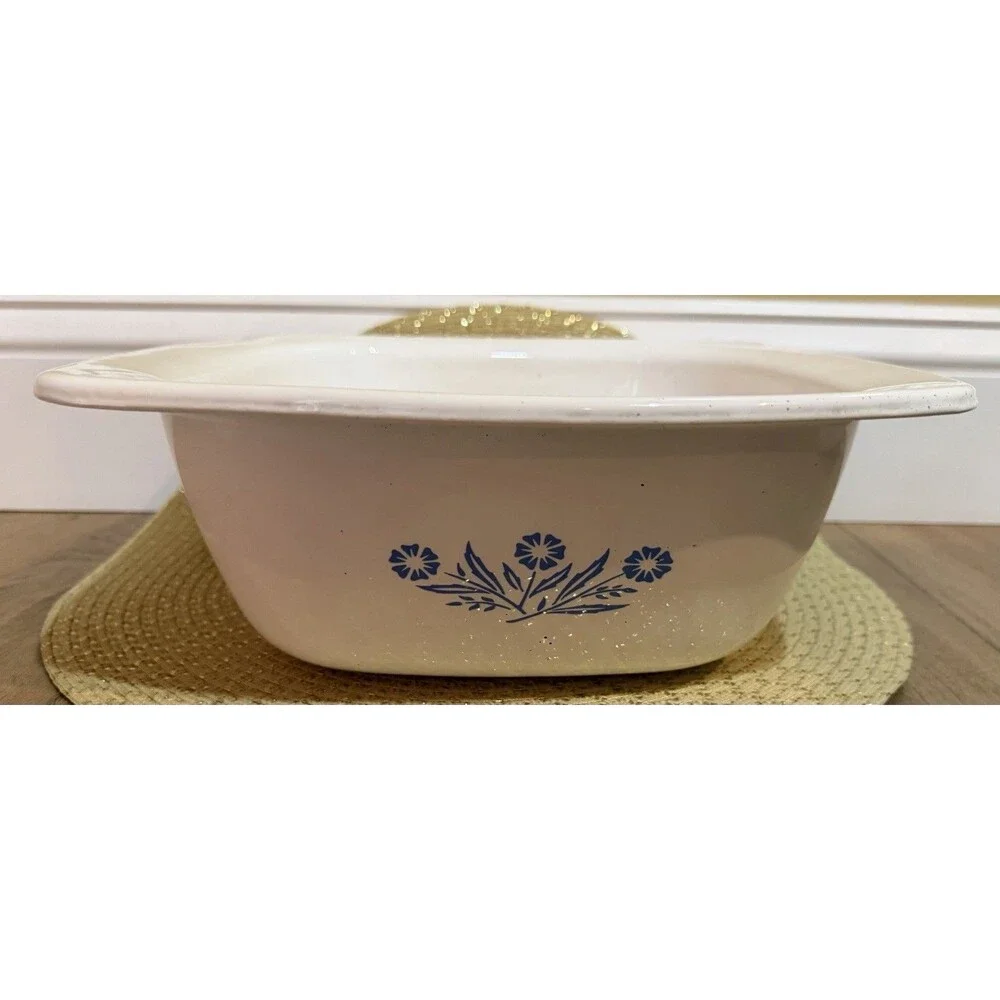 Vintage Corning Ware BLUE CORNFLOWER 4qt Dutch Oven P-34-B NO LID